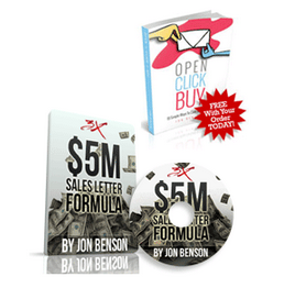 Jon Benson - The $5M Sales Letter Formula & Bonuses 