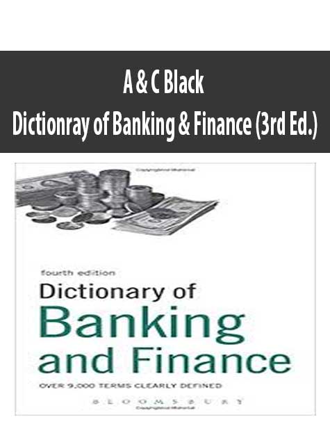 A & C Black – Dictionray of Banking & Finance (3rd Ed.)