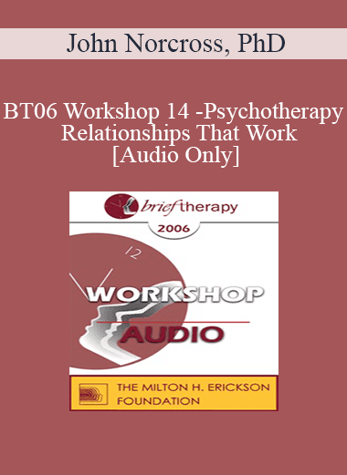 [Audio Download] BT06 Workshop 14 - Psychotherapy Relationships That Work: Tailoring the Relationship to the Individual Patient - John Norcross