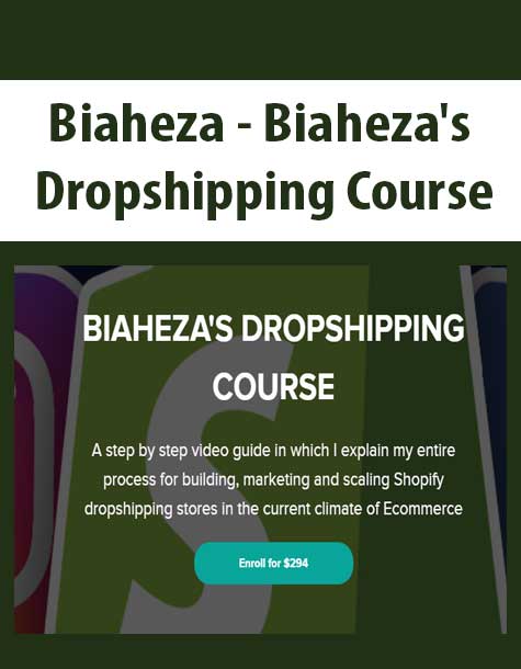[Download Now] Biaheza - Biaheza's Dropshipping Course