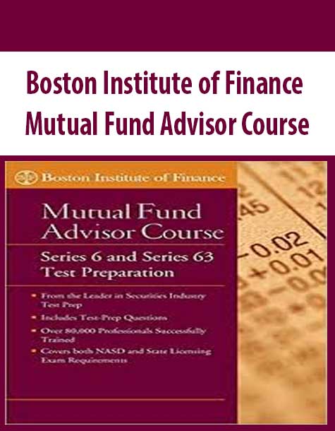 Boston Institute of Finance – Mutual Fund Advisor Course