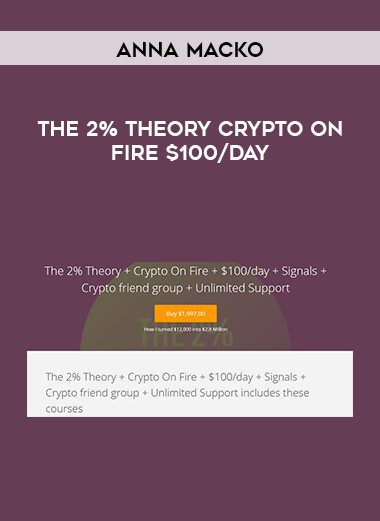 The 2% Theory + Crypto On Fire + $100day - Anna Marko