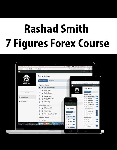 [Download Now] Rashad Smith – 7 Figures Forex Course