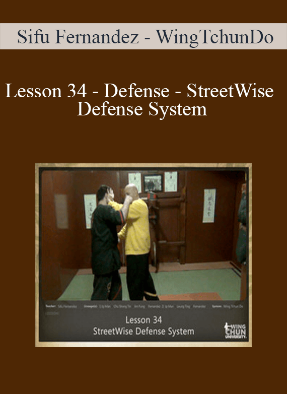 [Download Now] Sifu Fernandez - WingTchunDo - Lesson 34 - Defense - StreetWise Defense System