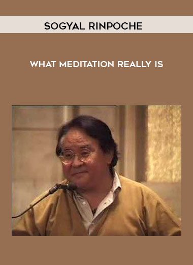 What Meditation Really Is - Sogyal Rinpoche