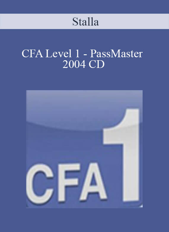 Stalla – CFA Level 1 – PassMaster 2004 CD