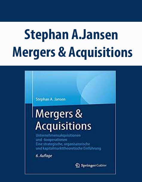 Stephan A.Jansen – Mergers & Acquisitions