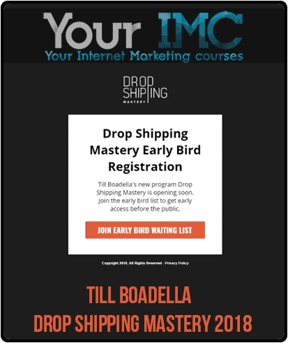 [Download Now] Till Boadella – Drop Shipping Mastery 2018