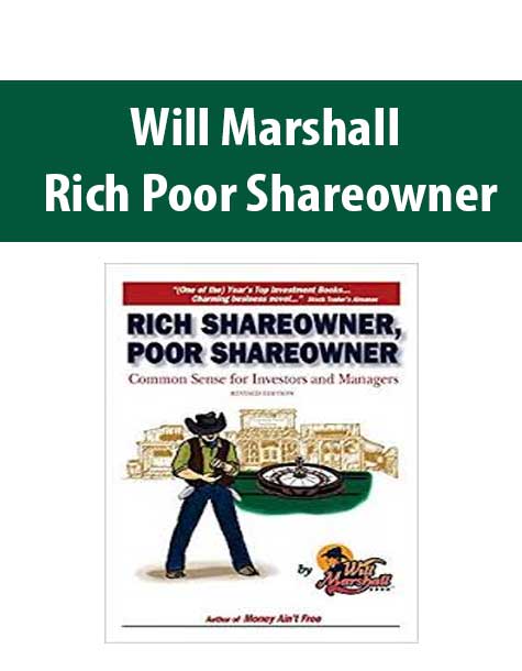 Will Marshall – Rich Poor Shareowner