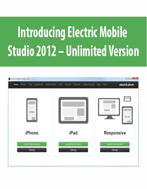 Introducing Electric Mobile Studio 2012 – Unlimited Version
