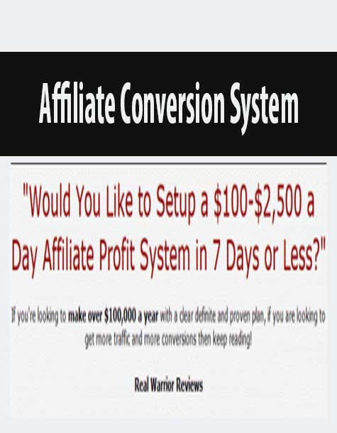 Affiliate Conversion System