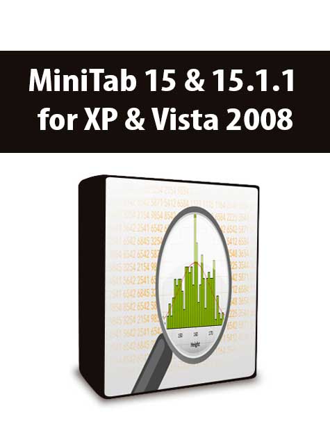 MiniTab 15 & 15.1.1 for XP & Vista 2008