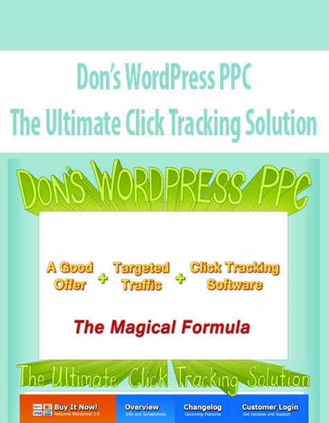 Don’s WordPress PPC – The Ultimate Click Tracking Solution