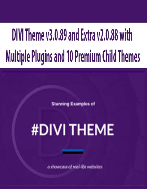 DIVI Theme v3.0.89 and Extra v2.0.88 with Multiple Plugins and 10 Premium Child Themes