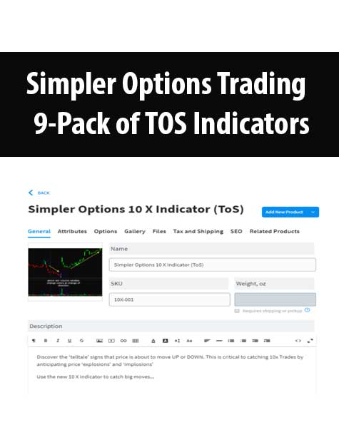 [Download Now] Simpler Options Trading - 9-Pack of TOS Indicators