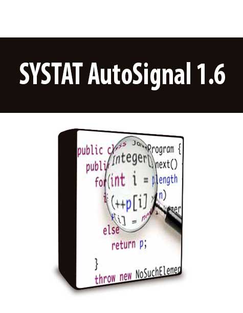 SYSTAT AutoSignal 1.6