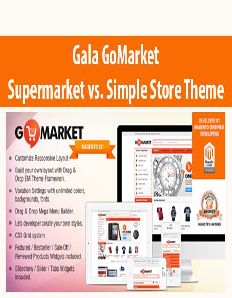 Gala GoMarket – Supermarket vs. Simple Store Theme