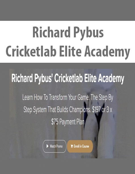 [Download Now] Richard Pybus' Cricketlab Elite Academy